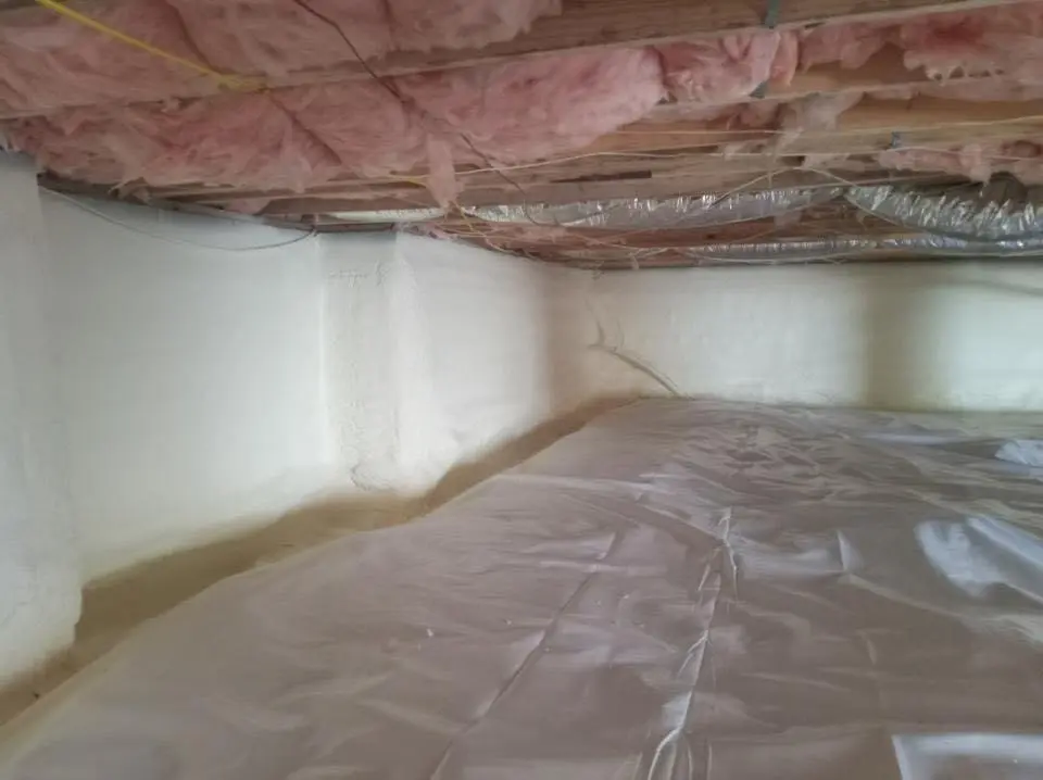Crawl space encapsulation with closed-cell spray foam for Attic Insulation in Hermiston